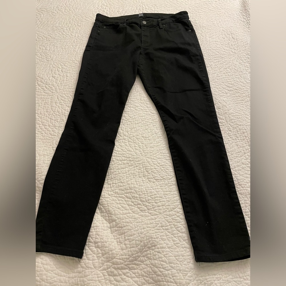 Womens Gap Black Denim Skinny Jeans Size 32